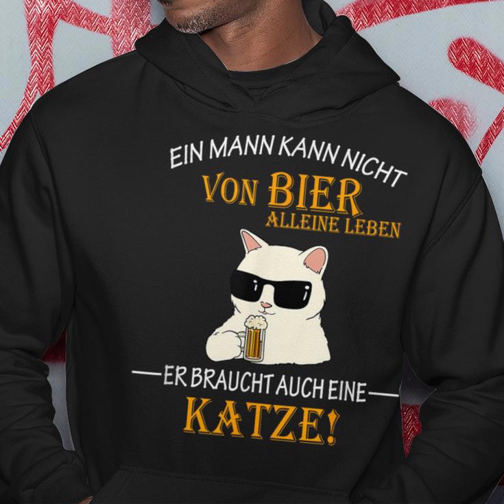 Bier Und Coole Katzen Lustiger Spruch Katzenbesitzer Papa Kapuzenpullover Lustige Geschenke