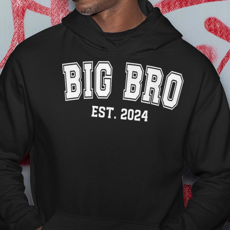 Big Bro Est 2024 Promoted To Brother Family 2024 Hoodie Personalized Gifts