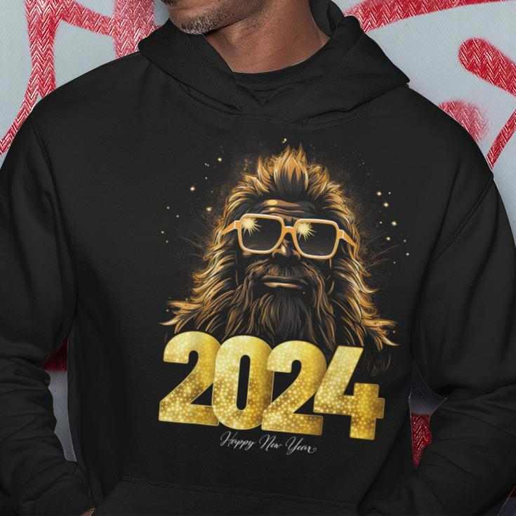 Bigfoot Sasquatch 2024 Happy New Year New Years Eve Party Hoodie Personalized Gifts