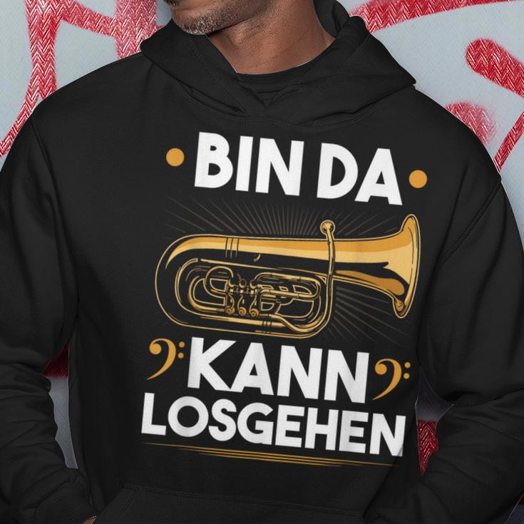 Bin Da Kann Losgehen Blow Music Bass Tubist B Tuba S Hoodie Lustige Geschenke