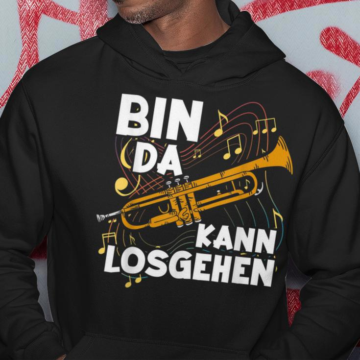 Bin Da Kann Losgehen German Language Black Hoodie Lustige Geschenke