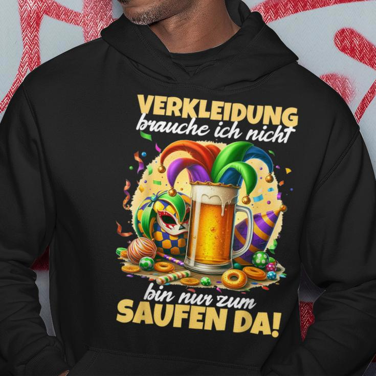 Bin Nur Zum Saufen Da Karne German Language Hoodie Lustige Geschenke