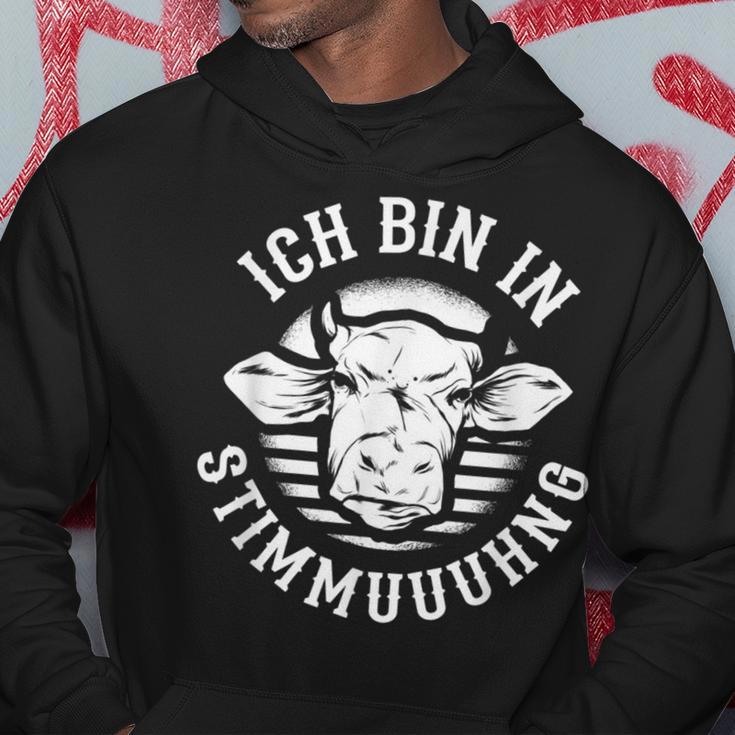 'Bin In Stimmuuhng' Cows Cattle Farmer Milk Farm Farmer' Hoodie Lustige Geschenke