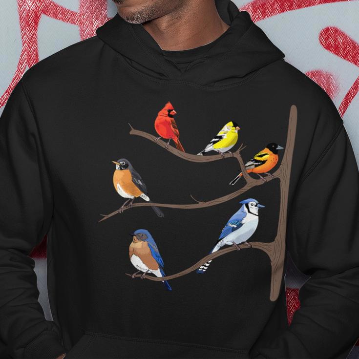 Birds On A Branch Birding Bird-Watching Birder Bird Watcher Hoodie Unique Gifts