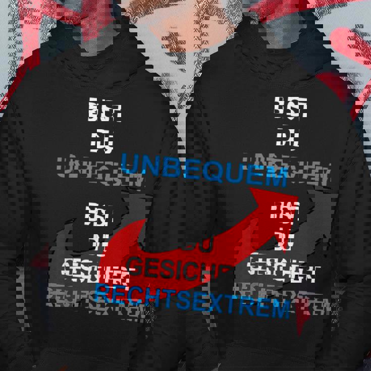 Bist Du Unbequem Bist Du Gesicher Hoodie Lustige Geschenke