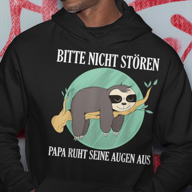 Bitte Nicht Stören Papa Ruht Seine Augen Aus Kapuzenpullover Lustige Geschenke