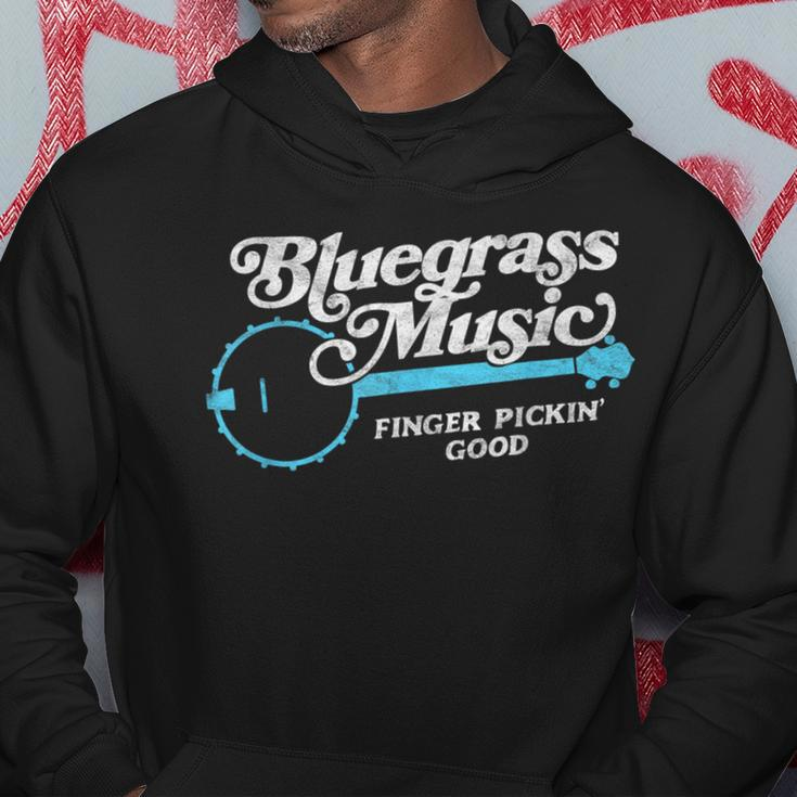 Bluegrass Music Finger Pickin' Good Banjo Graphic Hoodie Unique Gifts