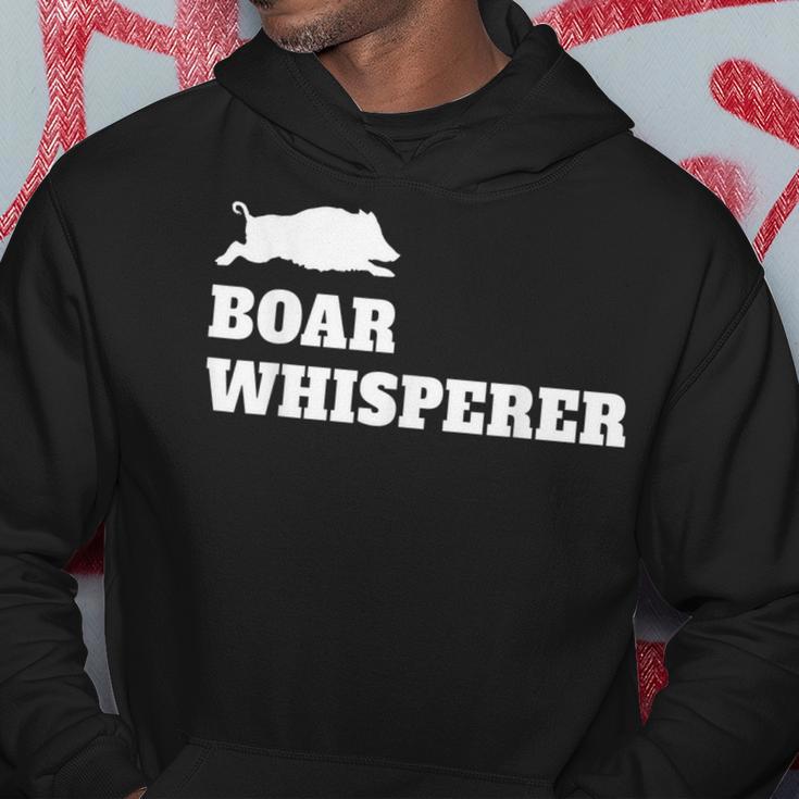 Boar Whisperer Hunting Season Wild Pigs Hog Hunters Hoodie Unique Gifts