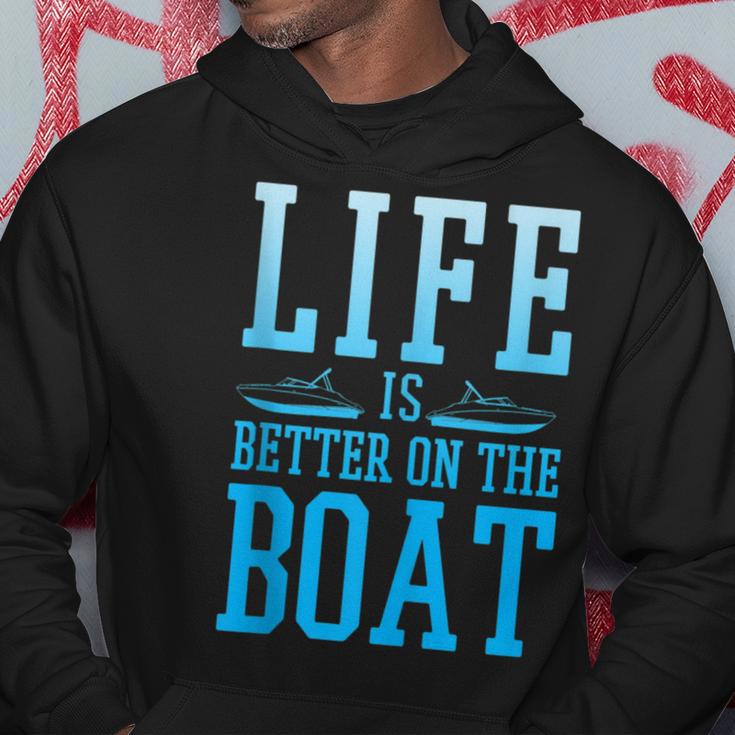 Boating Life Is Better On A Boat Nautical Maritime Hoodie Unique Gifts