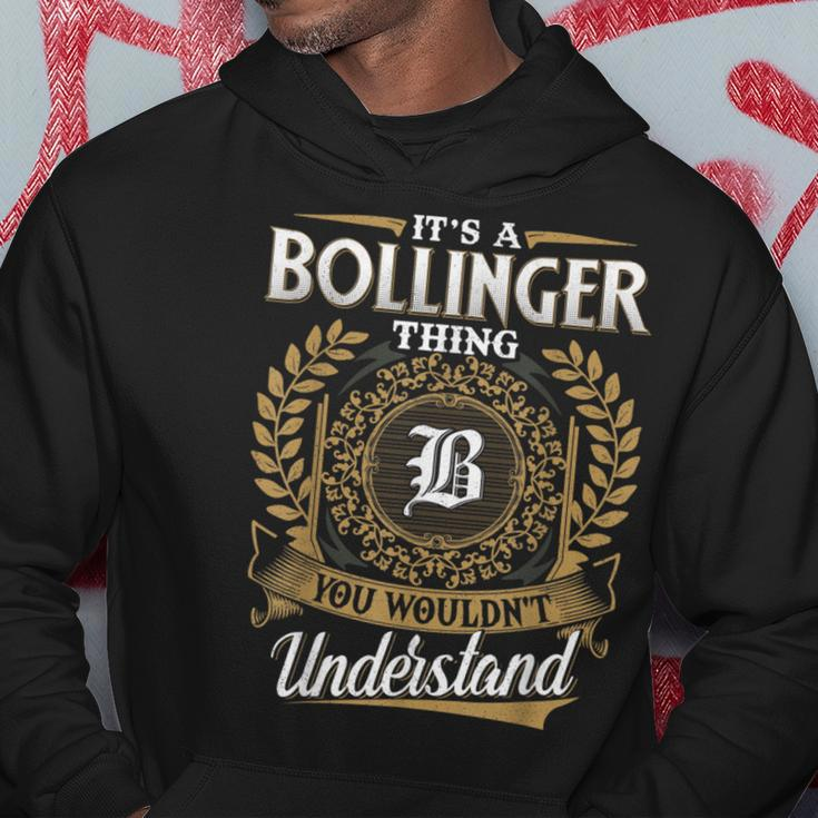 Bollinger Family Last Name Bollinger Surname Personalized Hoodie Funny Gifts