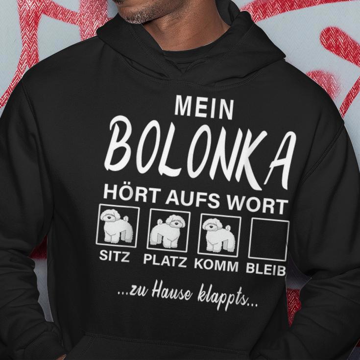 Bolonka Zwetna My Dog Listens To Wort Hoodie Lustige Geschenke