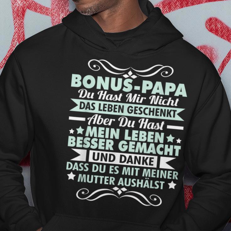 Bonus Papa Stepfather Leben Besser Gemacht Father's Day Kapuzenpullover Lustige Geschenke