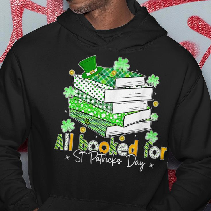 All Booked For St Patrick's Day Bookish Leprechaun Bookworm Hoodie Personalized Gifts