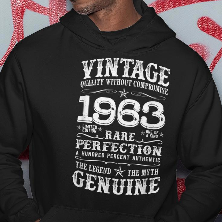 Born In 1963 61 Years Old 61St Vintage Birthday Hoodie Unique Gifts