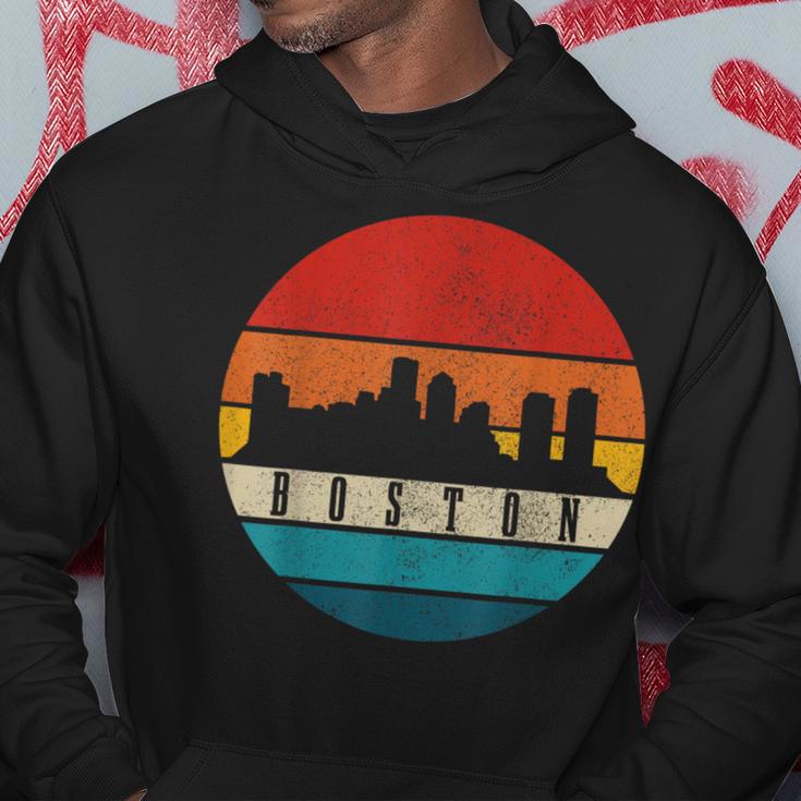 Boston Massachusetts Skyline Pride Vintage Boston Hoodie Unique Gifts