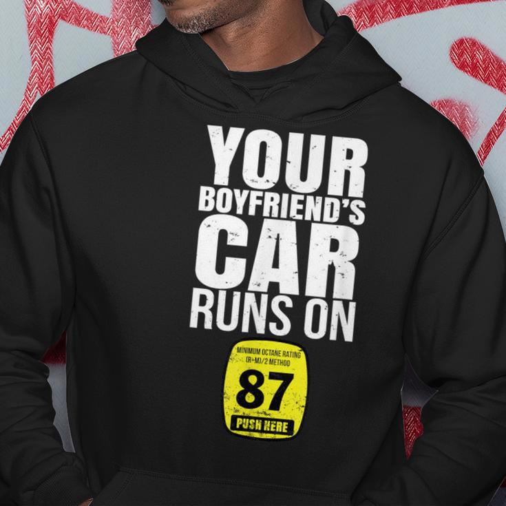 Your Boyfriends Car Runs On 87 Octane Car Turbo Race Hoodie Unique Gifts