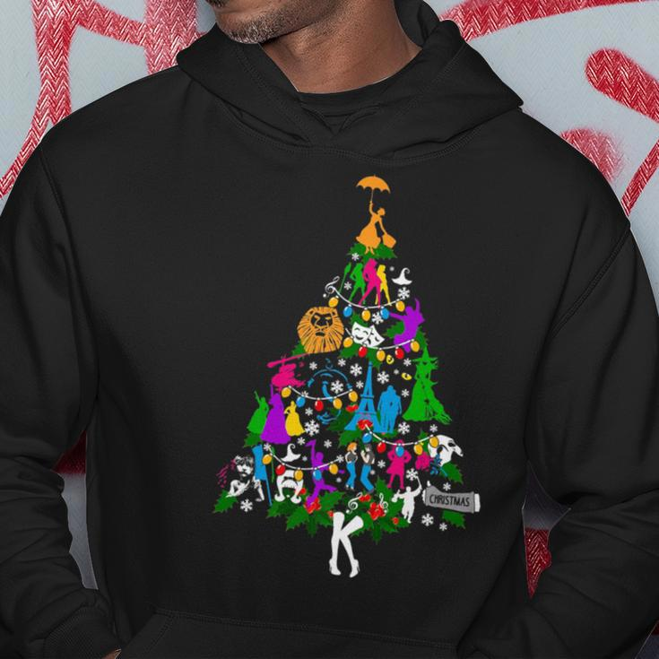 Broadway Musical Theater Christmas Tree Hoodie Funny Gifts