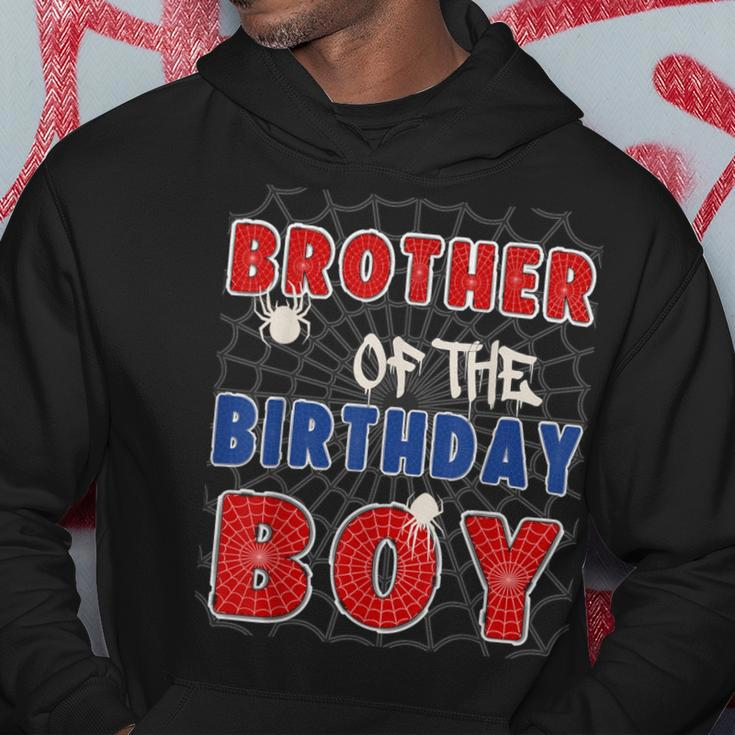 Brother Of The Birthday Boy Costume Spider Web Birthday Hoodie Unique Gifts