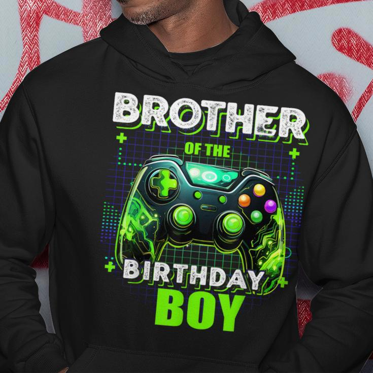 Brother Of The Birthday Boy Matching Family Video Game Party Hoodie Funny Gifts