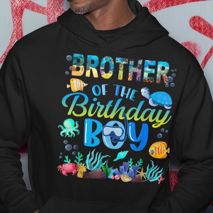 Brother Of The Birthday Boy Sea Fish Ocean Animals Aquarium Hoodie Unique Gifts