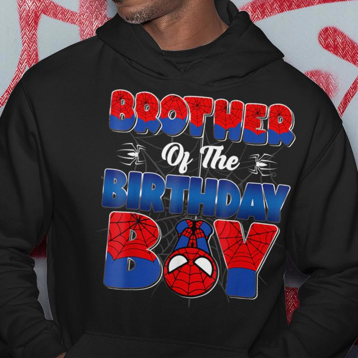 Brother Of The Birthday Boy Spider Family Matching Hoodie Funny Gifts