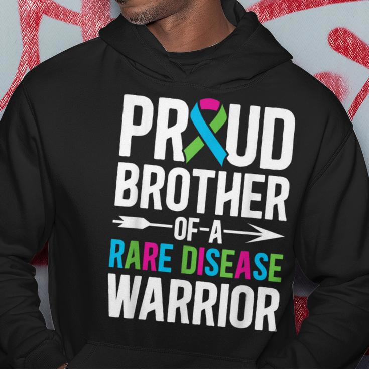 Brother Of A Rare Disease Warrior Rare Disease Awareness Hoodie Unique Gifts
