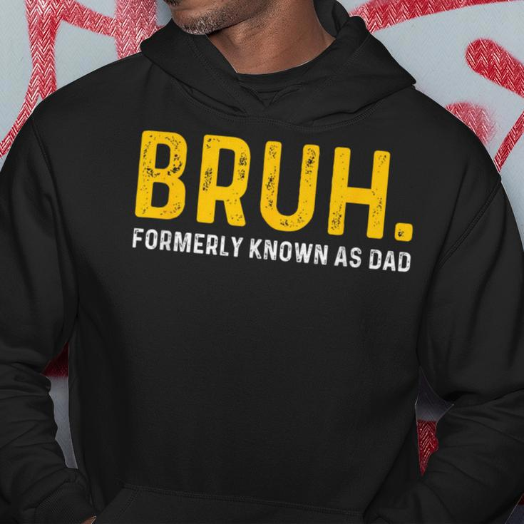 Bruh Formerly Known As Dad Vintage Father's Day Men Hoodie Funny Gifts