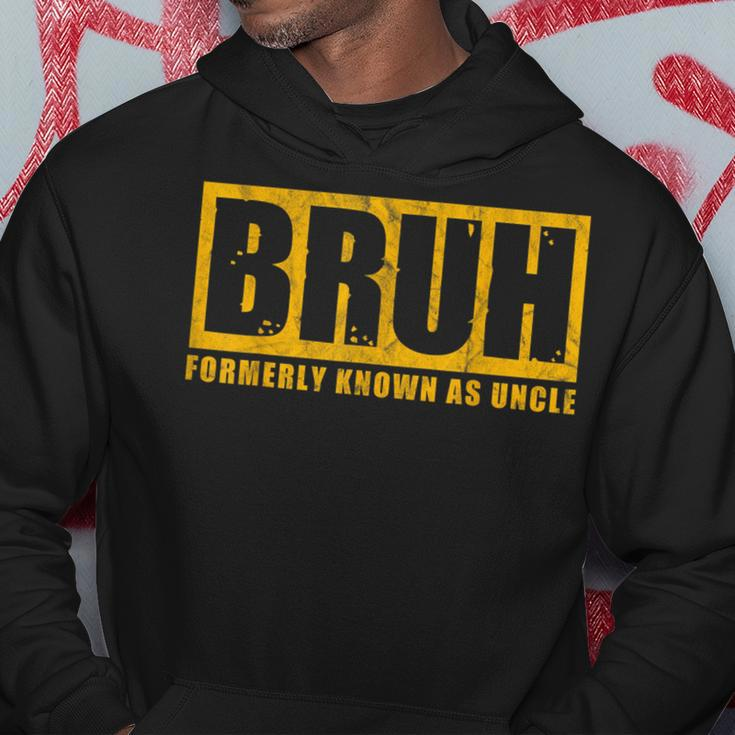 Bruh Formerly Known As Uncle Vintage Father's Day Men Hoodie Funny Gifts