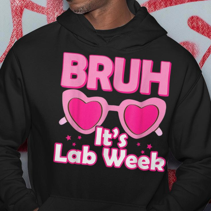 Bruh Pink Lab Week 2024 Medical Lab Science Lab Tech Team Hoodie Funny Gifts