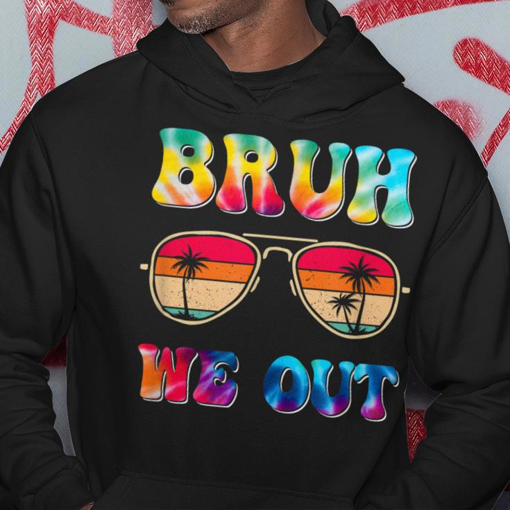 Bruh We Out Teachers Happy Last Day Of School Retro Vintage Hoodie Unique Gifts