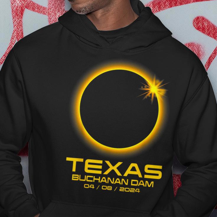 Buchanan Dam Texas Tx Total Solar Eclipse 2024 Hoodie Unique Gifts