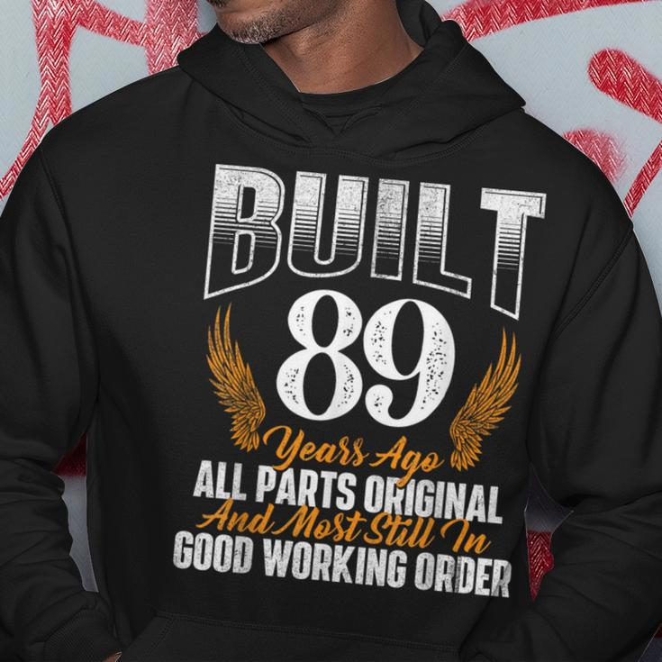 Built 89 Years Ago 89Th Birthday 89 Years Old Bday Hoodie Personalized Gifts