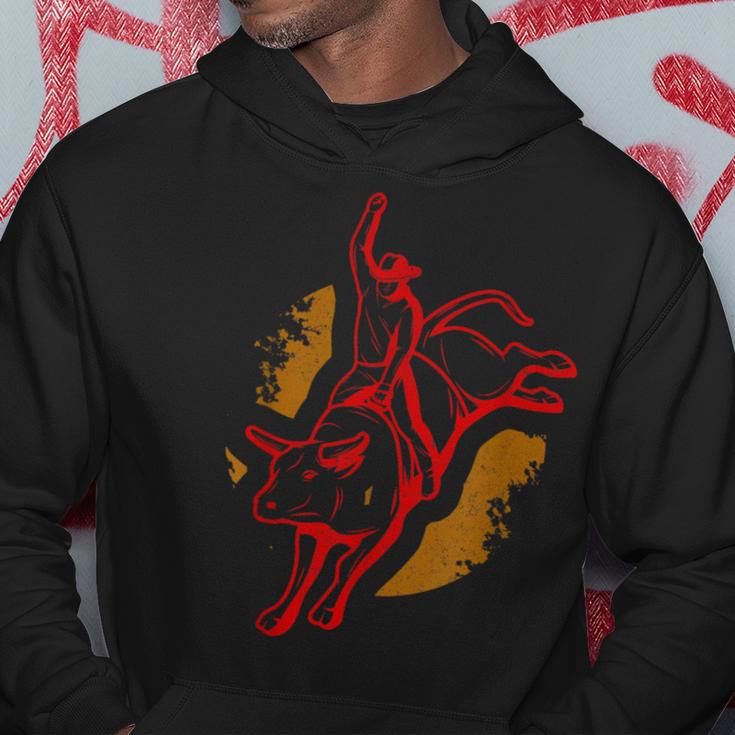 Bull Riding Rodeo Country Ranch Cowboy Bull Rider Hoodie Unique Gifts