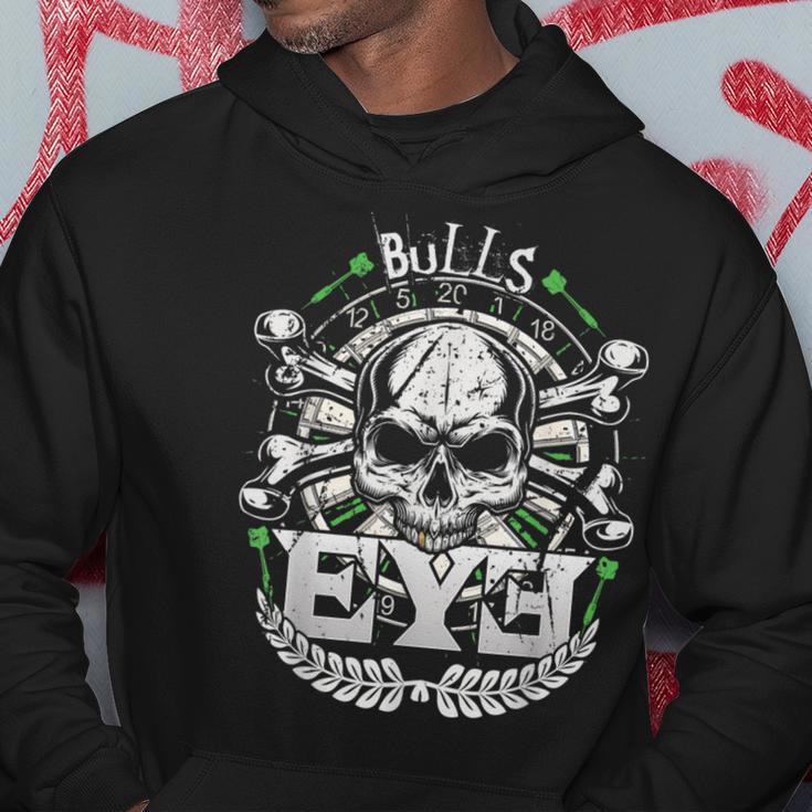 Bulls Eye & Skull Retro Dartboard 180 Dart Hoodie Lustige Geschenke