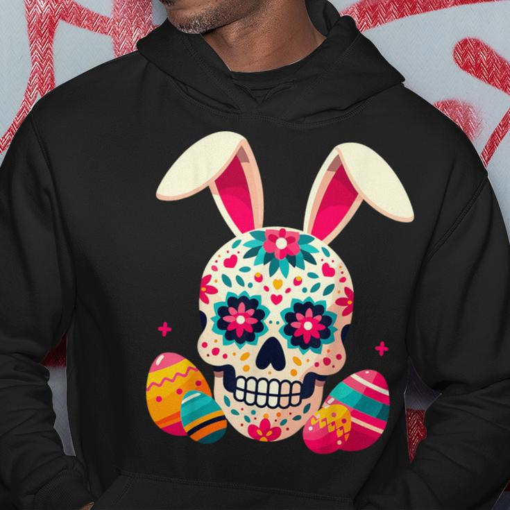 Bunny Sugar Skull Rabbit La Catrina Easter Day Of Dead Hoodie Funny Gifts