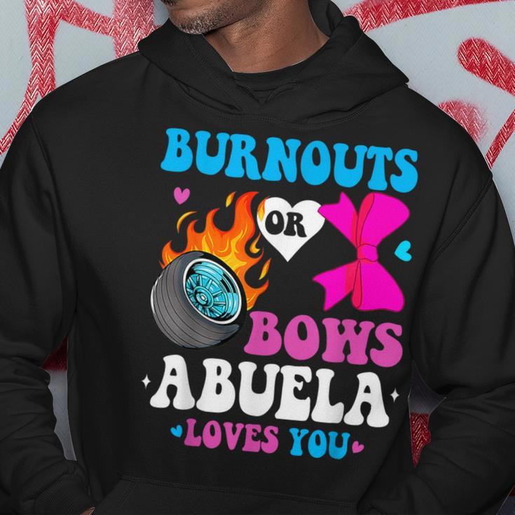 Burnouts Or Bows Abuela Loves You Gender Reveal Hoodie Unique Gifts
