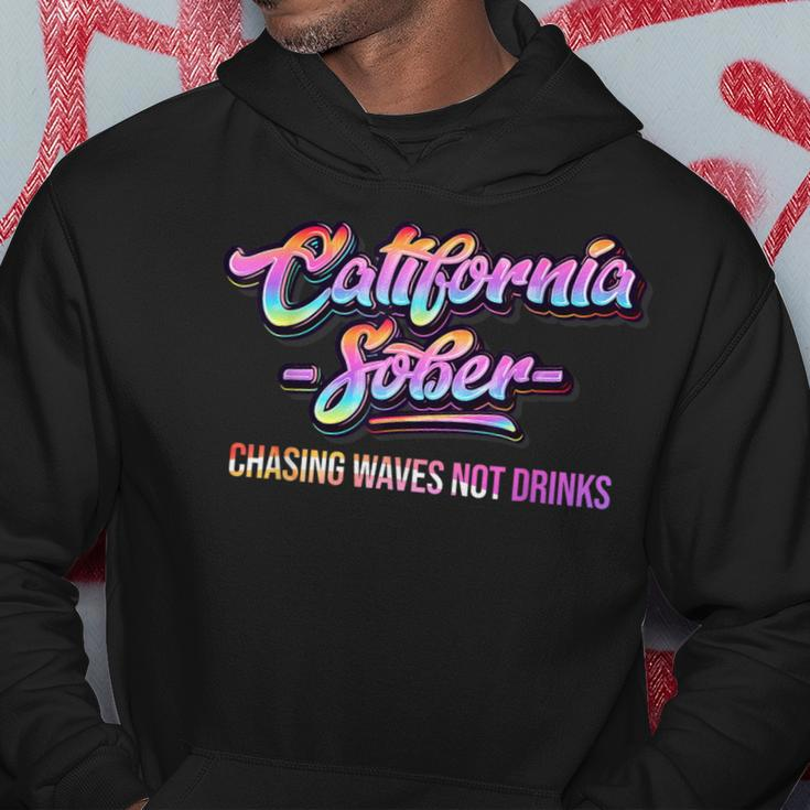 California Sober Chasing Waves Recovery Legal Implications Hoodie Unique Gifts