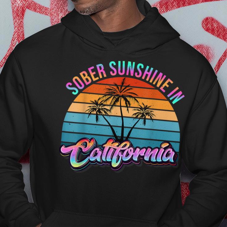 California Sober Sunshine Recovery Legal Implications Retro Hoodie Unique Gifts