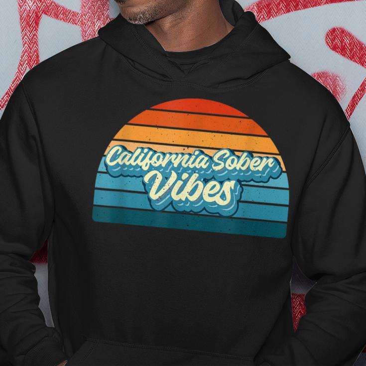 California Sober Vibes Recovery Legal Implications Retro Hoodie Unique Gifts