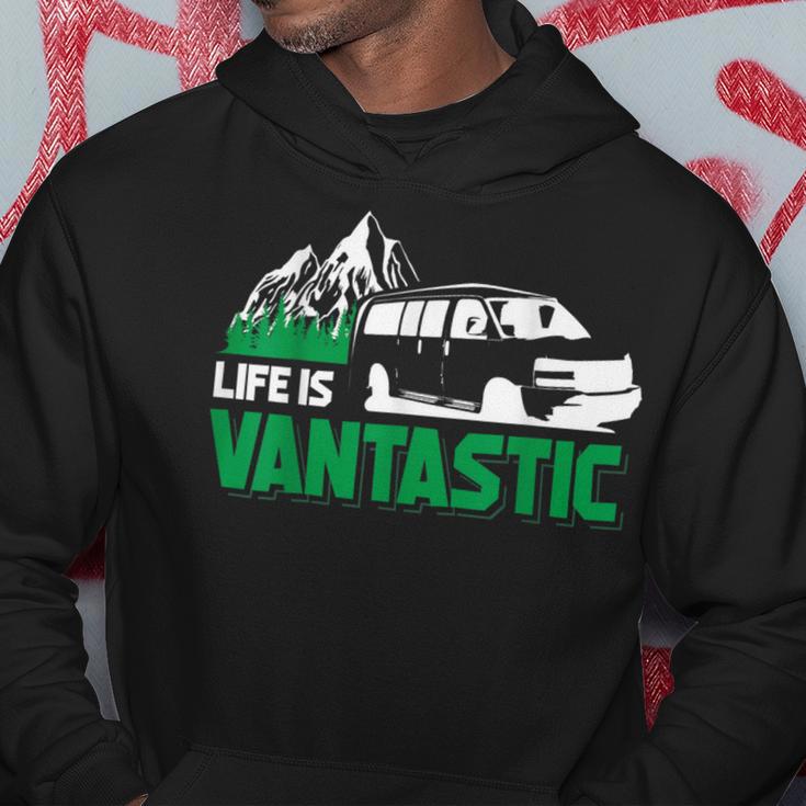 Camper Van Travel Life Is Vantastic Traveler Vanlife Hoodie Unique Gifts