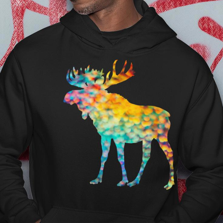 Candian Moose Abstrast Colorful Bright Group Hoodie Unique Gifts