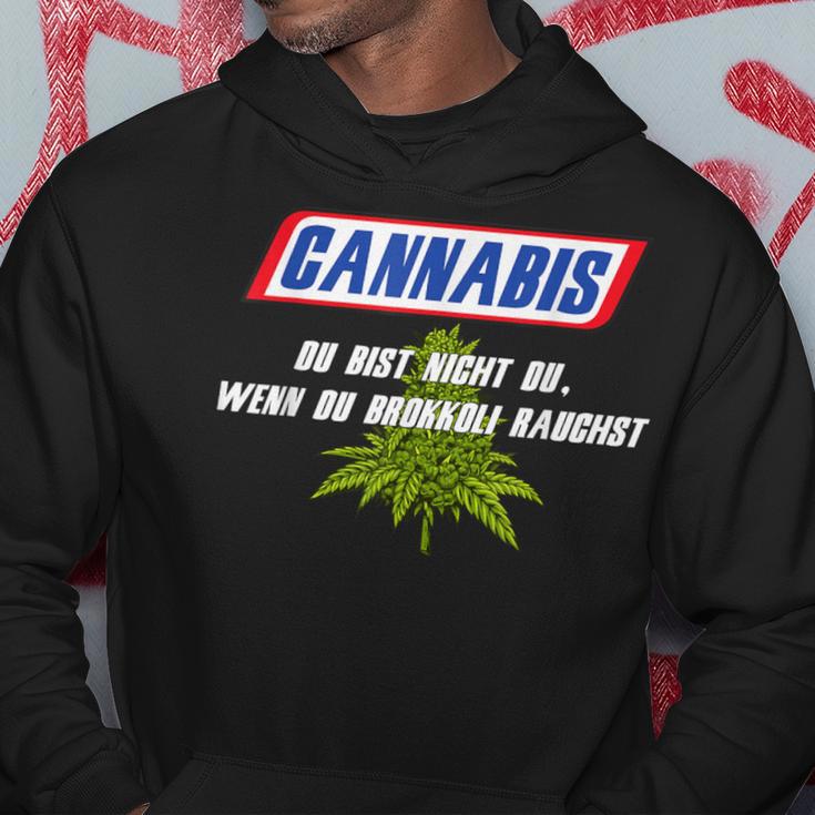 With Cannabis Du Bist Nicht Du Wenn Du Brokkoli Rauchst Motif Hoodie Lustige Geschenke