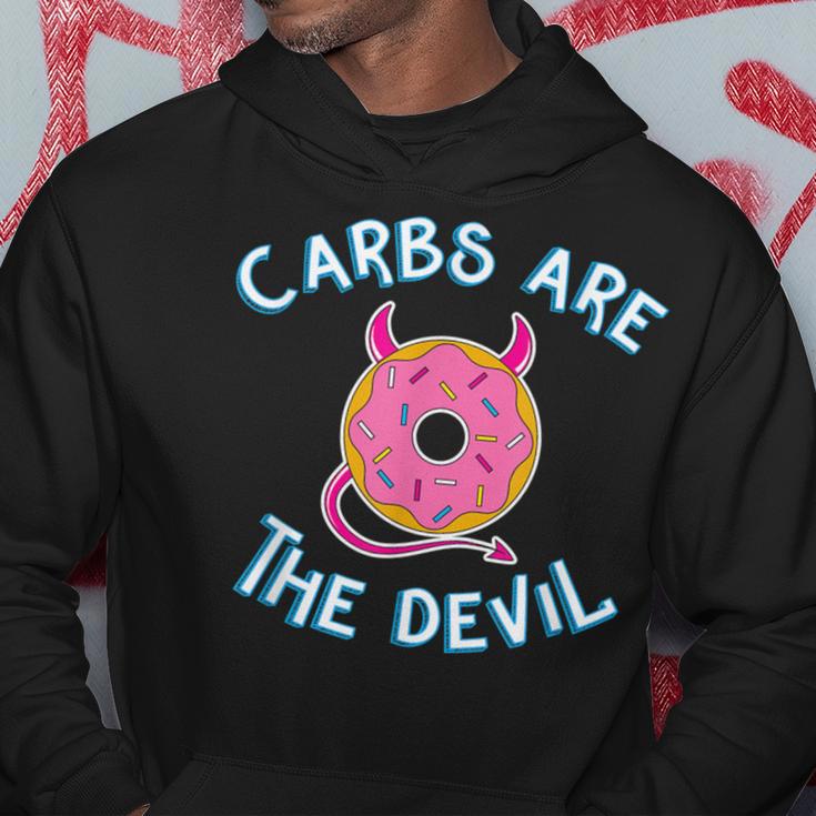 Carbs Are The Devil Donut Diet New Year's Resolution Hoodie Unique Gifts