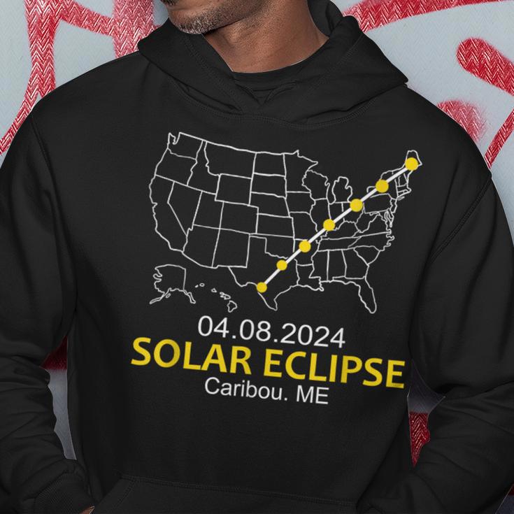 Caribou Maine Total Solar Eclipse 2024 Hoodie Unique Gifts