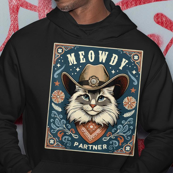 Cat Cowboy Mashup Meowdy Partner Poster Western Hoodie Unique Gifts