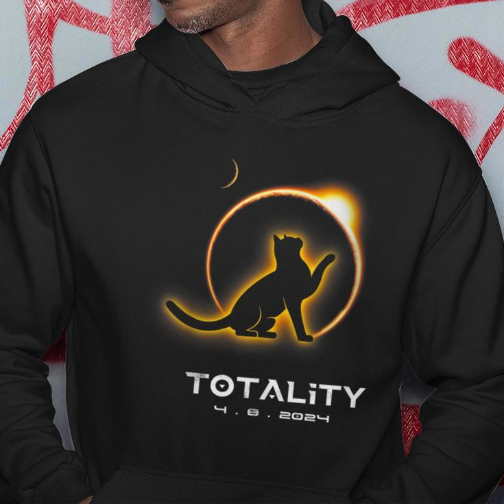 Cat Totality 4082024 Total Solar Eclipse 2024 Hoodie Unique Gifts