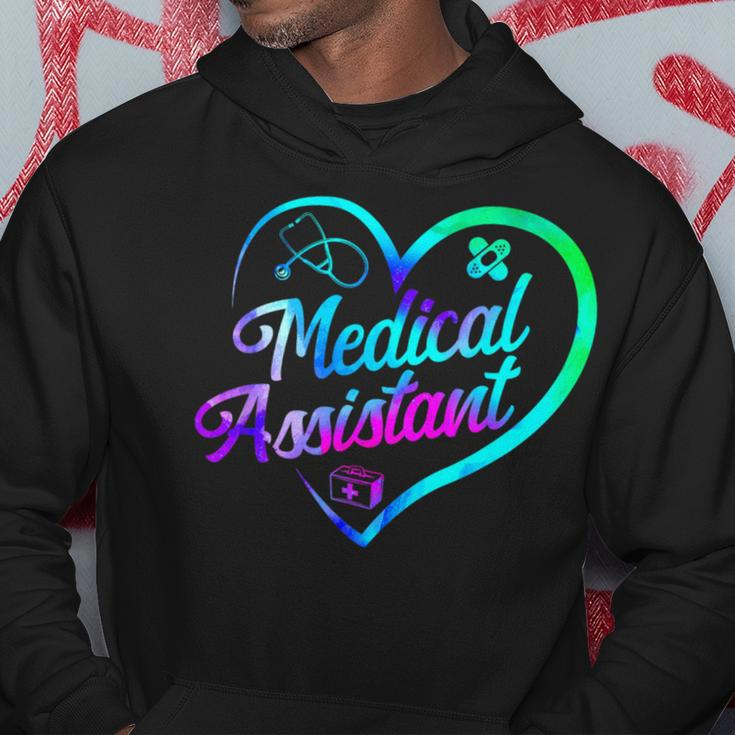 Certified Medical Assistant Watercolor Heart Cma Hoodie Unique Gifts