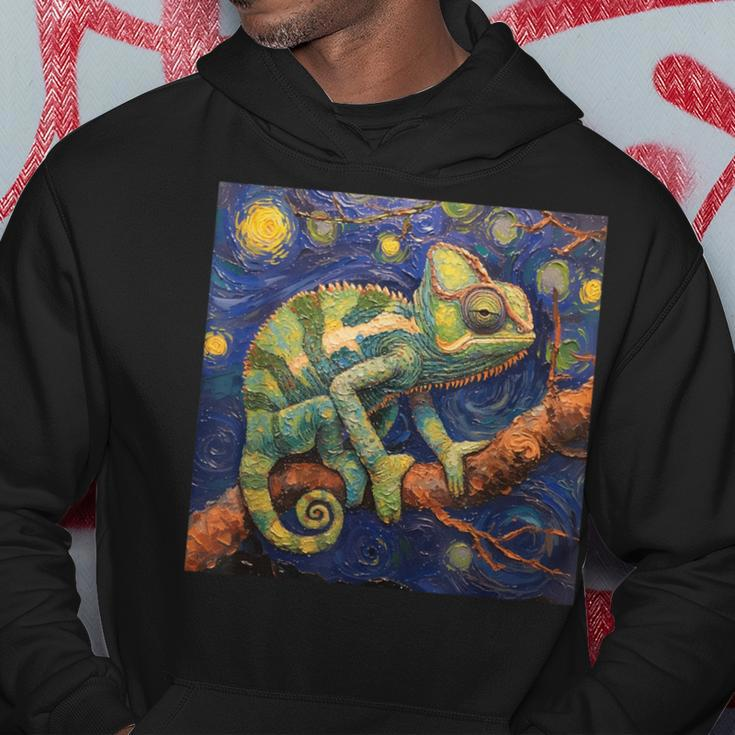 Chameleon Van Gogh Style Starry Night Hoodie Personalized Gifts