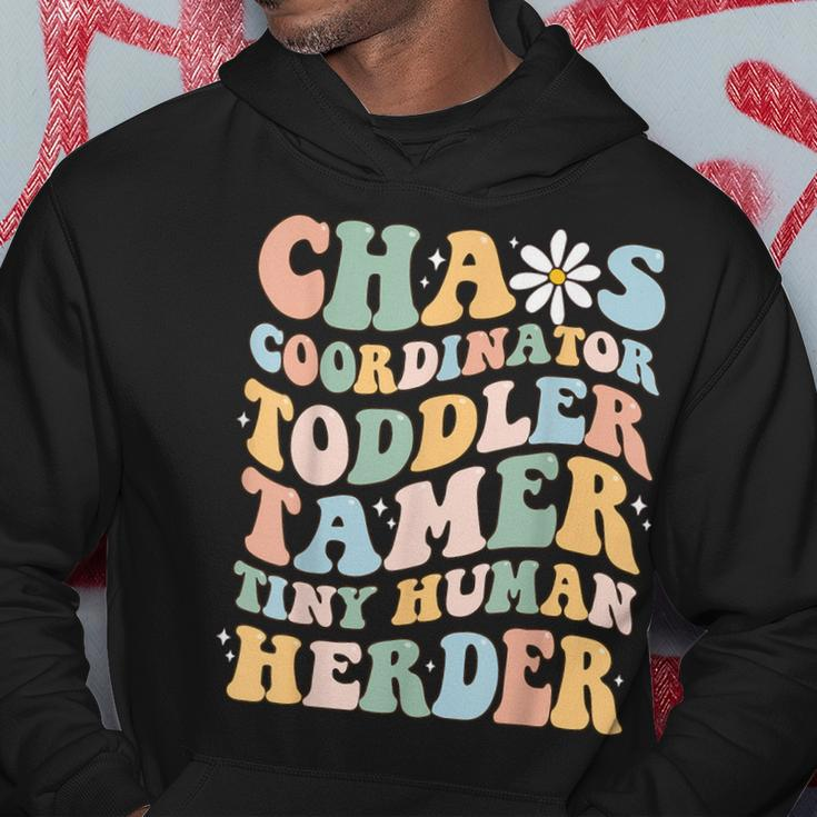 Chaos Coordinator Toddler Tamer Tiny Human Herder Daycare Hoodie Funny Gifts