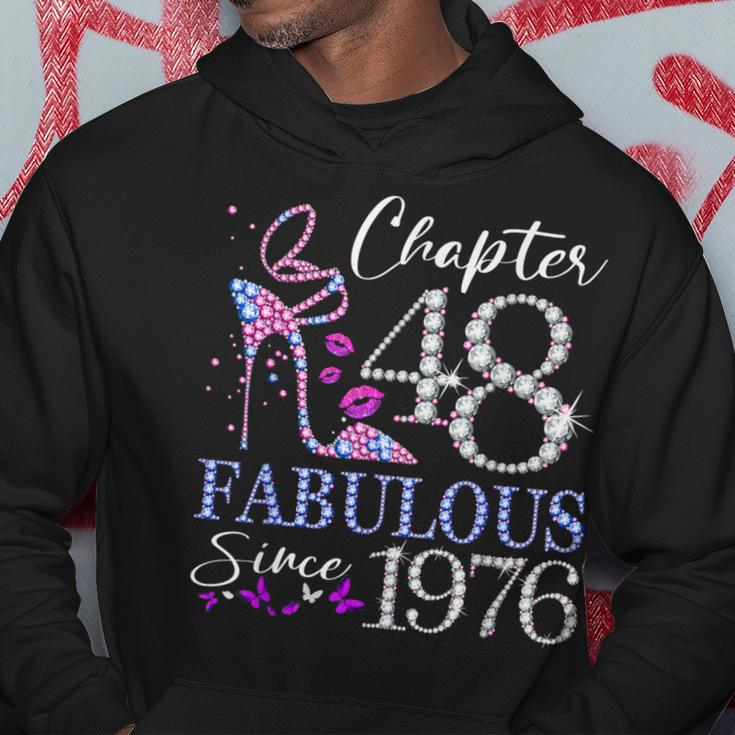 Chapter 48 Fabulous Since 1976 48Th Birthday Queen Diamond Hoodie Personalized Gifts